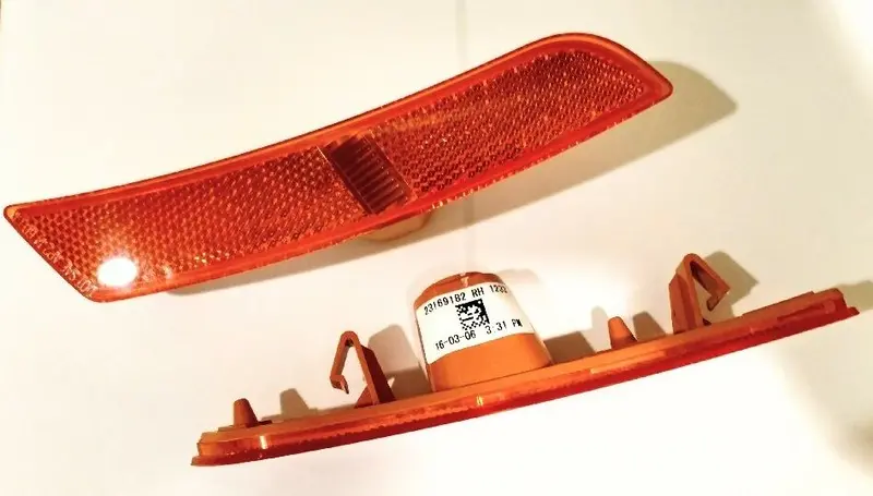 Ats Front Bumper Amber Side Marker Lights Factory Gm 1