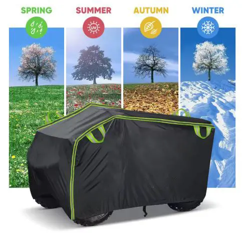 Atv Quad Bike Waterproof Cover Large - (210D + Cotton) | Anti-Uv 1