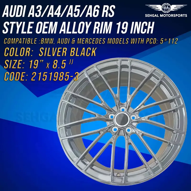Audi A3/A4/A5/A6 Rs Style Oem Alloy Rim 19 Inch (D197065) 2