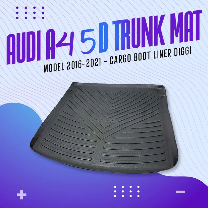 Audi A4 5D Tpe Trunk Mat - Cargo Boot Liner Diggi Protection Tray Cover 1