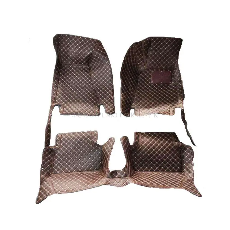 Audi A4 7D Luxury Floor Mats - Coffee 3 Pcs Set 2016 - 2021 2