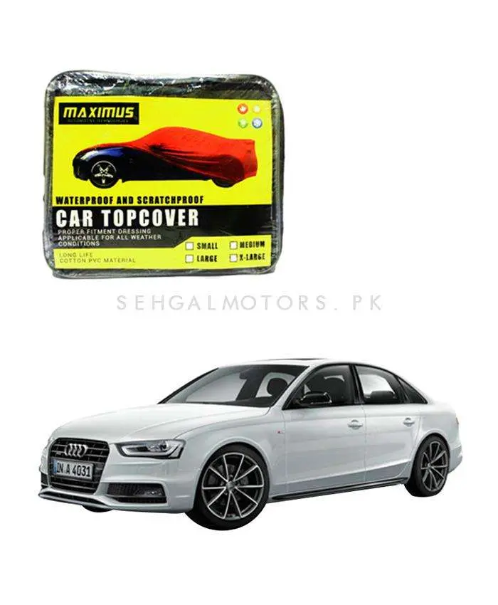 Audi A4 Maximus Non Woven Car Top Cover 2012 - 2016 - - Scratchproof And Waterproof - Without Belt 2