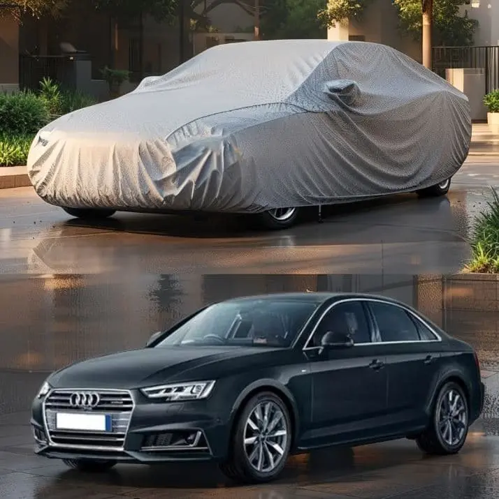 Audi A4 Maximus Non Woven Car Top Cover Without Belt 2016 - 2021 - - Scratchproof And Waterproof 1
