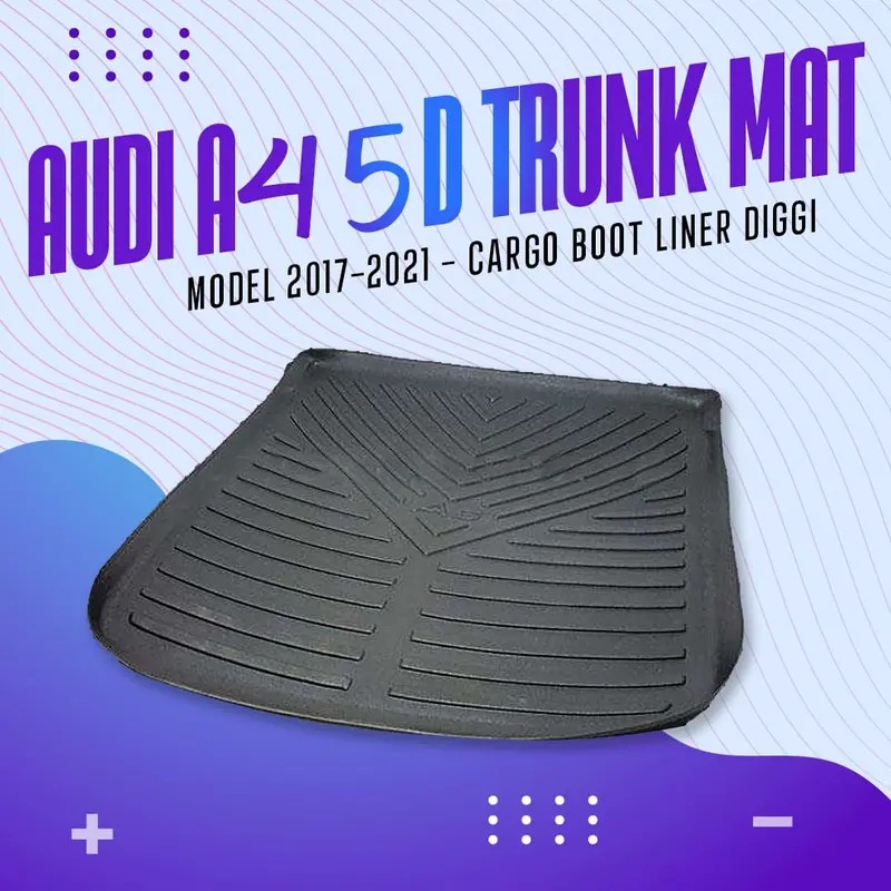Audi A5 5D Tpe Trunk Mat - Cargo Boot Liner Diggi Protection Tray Cover 1