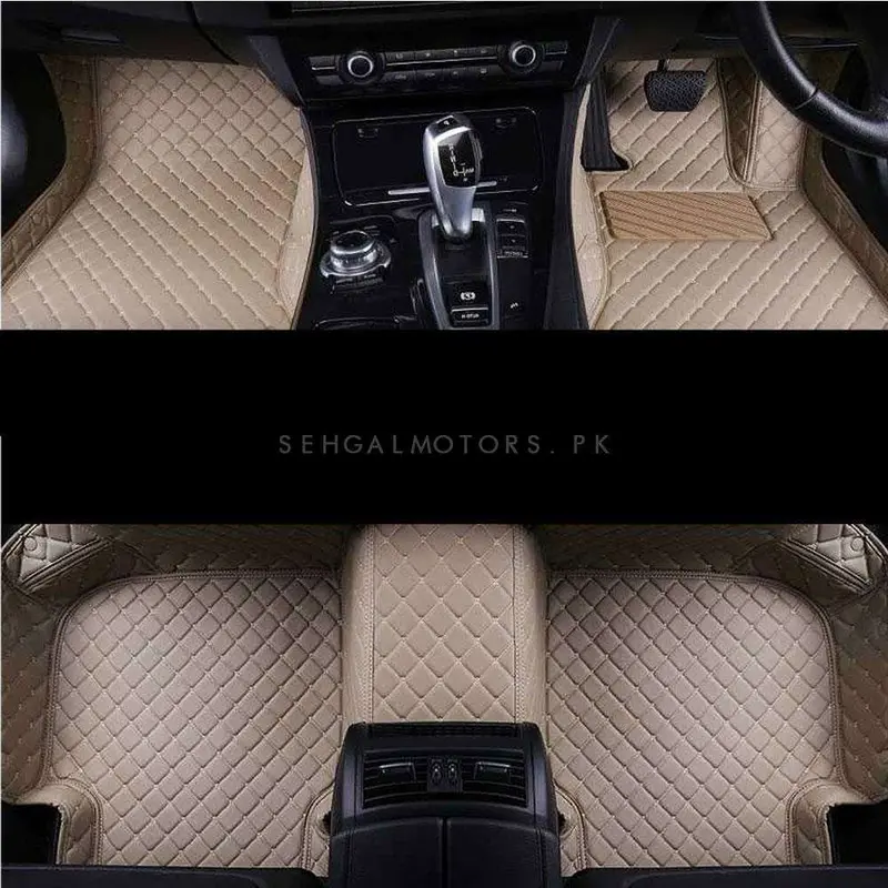 Audi A5 7D Luxury Floor Mats - Beige - 3 Pcs Set 2017 - 2021 1