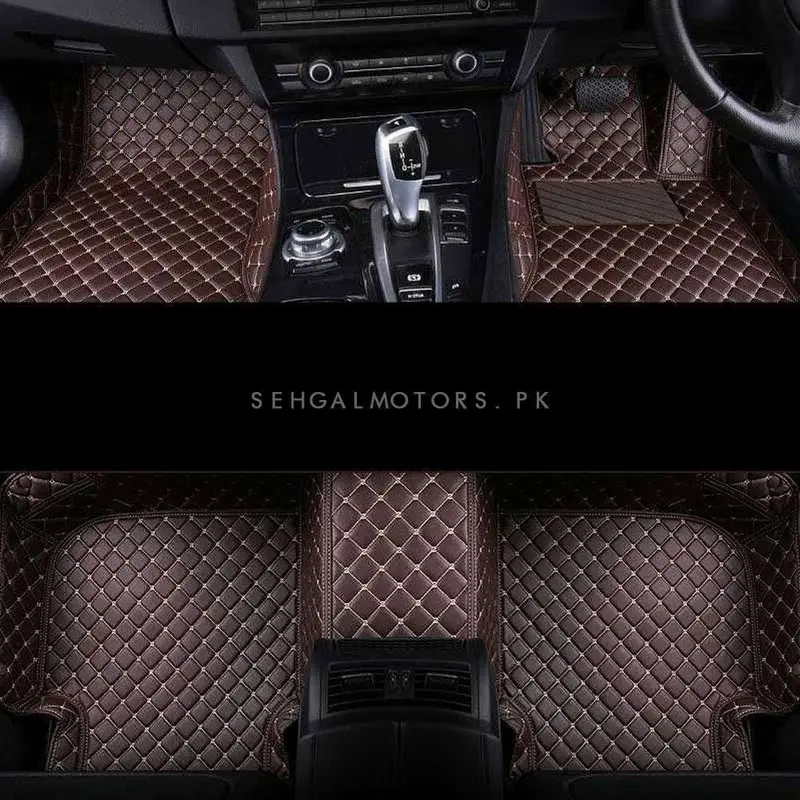 Audi A5 7D Luxury Floor Mats - Coffee - 3 Pcs Set 2017 - 2021 1