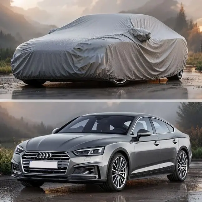 Audi A5 Maximus Non Woven Car Top Cover Without Belt 2017 - 2021 - Scratchproof And Waterproof 1
