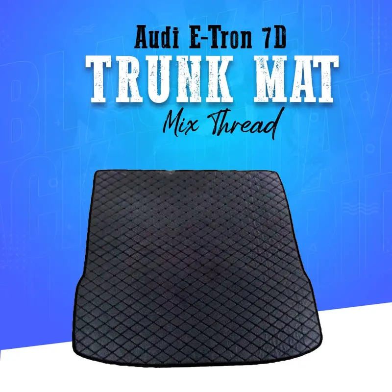 Audi E Tron 7D Trunk Mat Mix Thread 2020 - 2025 - Cargo Boot Liner Diggi Protection Tray Cover 1