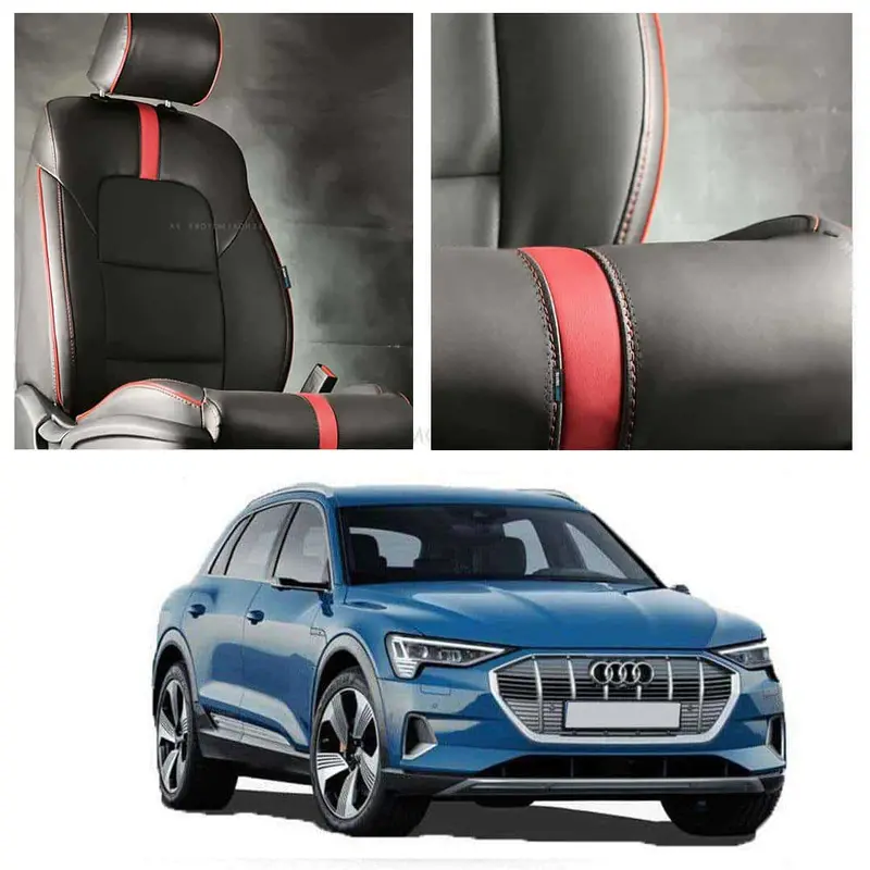 Audi E Tron Type R Black Red Seat Covers 2020 - 2025 1