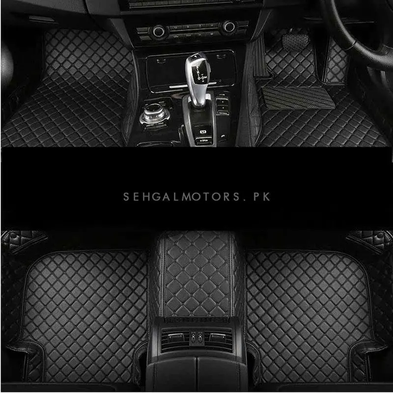 Audi Q3 7D Luxury Floor Mats - Black - 3 Pcs Set 2012 - 2018 1