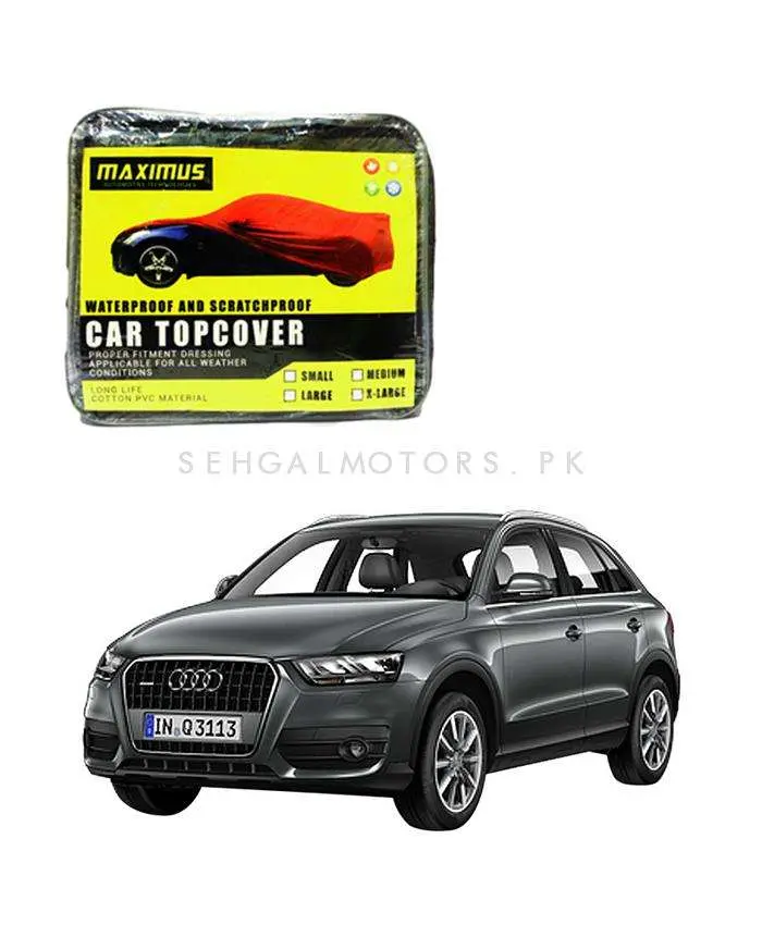 Audi Q3 Maximus Non Woven Car Top Cover 2012 - 2018 - - Scratchproof Waterproof - Without Belt 2