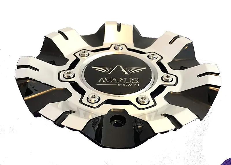 Avarus Silver And Black Custom Center Cap Of (1) Pn: M-344-1 1