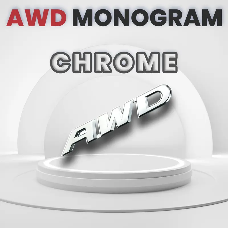 "Awd" Monogram (Chrome) 1