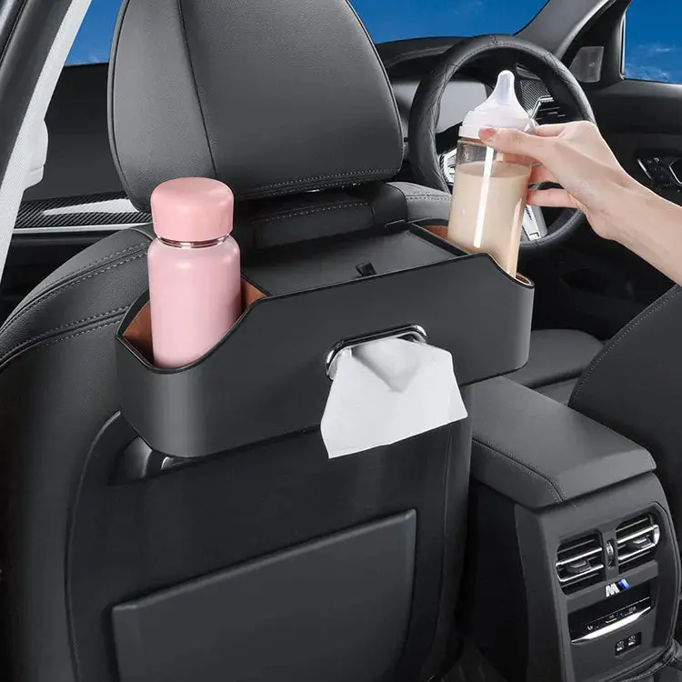 Back Seat Organizer Tissue Box Bottles Holder 2