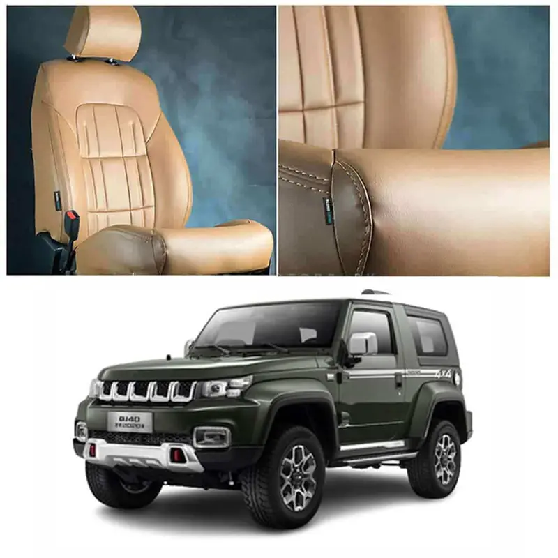 Baic Bj40 Audi Style Brown Brown Seat Covers 2021 - 2025 1