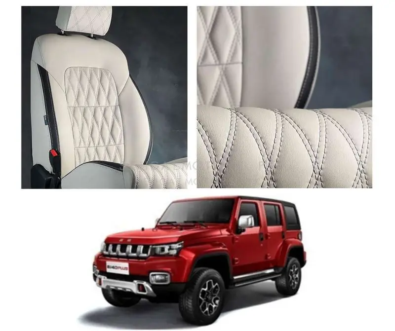 Baic Bj40 Diamond Cut Beige Seat Seat Covers 2021 - 2025 1