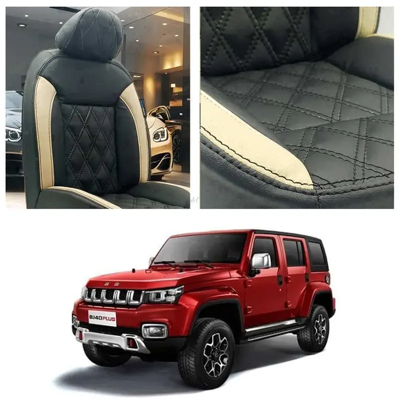 Baic Bj40 Diamond Cut Black Beige Seat Covers 2021 - 2025 1
