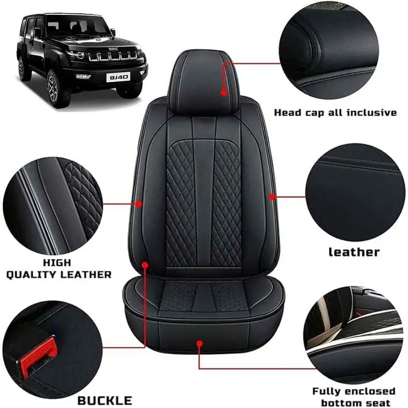 Baic Bj40 Seat Cover Japanese Leather Black Oem Style Model 2021-2022 1