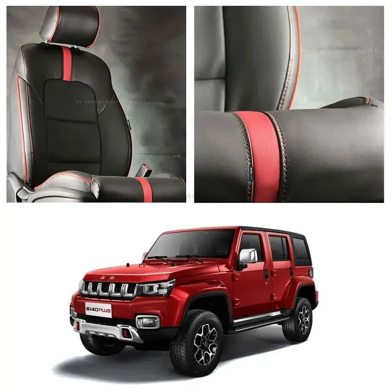 Baic Bj40 Type R Black Red Seat Covers 2021 - 2025 1