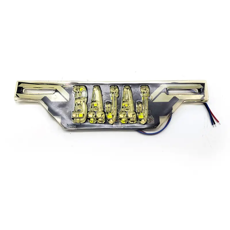 Bajaj Logo Fancy License Plate Indication Flasher Light Multi A003295 2