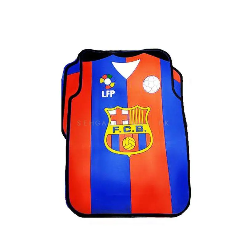Barcelona Universal Pvc Rubber Floor Mat Mix Design 3 Pcs - Foot Mat For Car 2