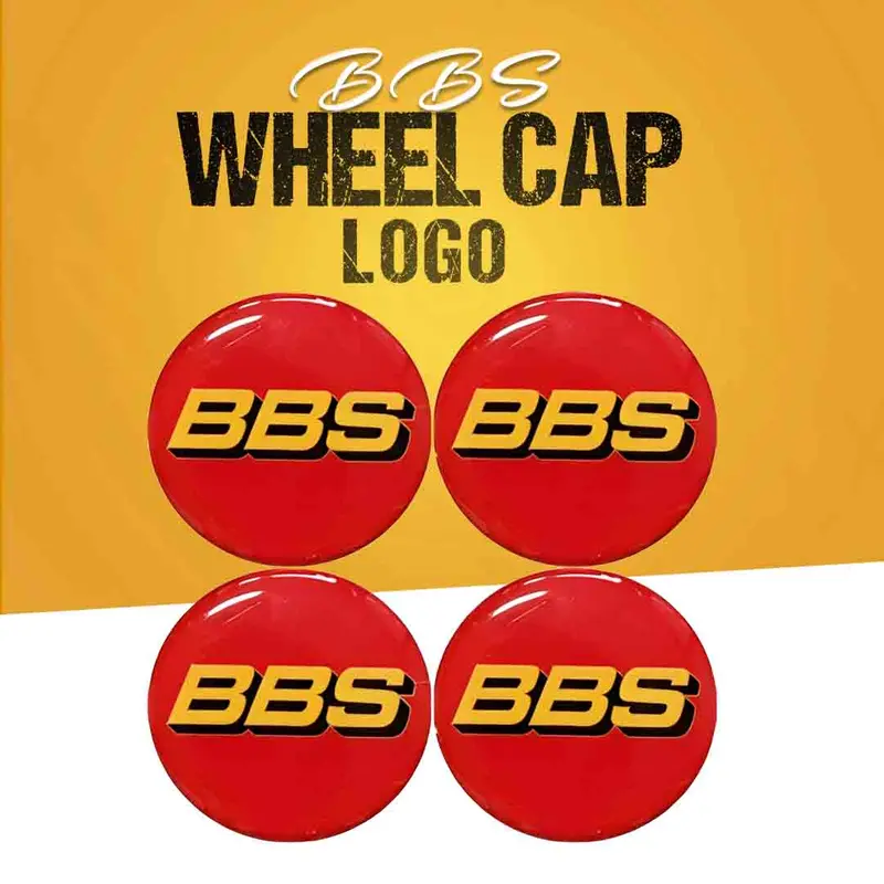 Bbs Wheel Cap Logo Sticker - 4 Pcs 1
