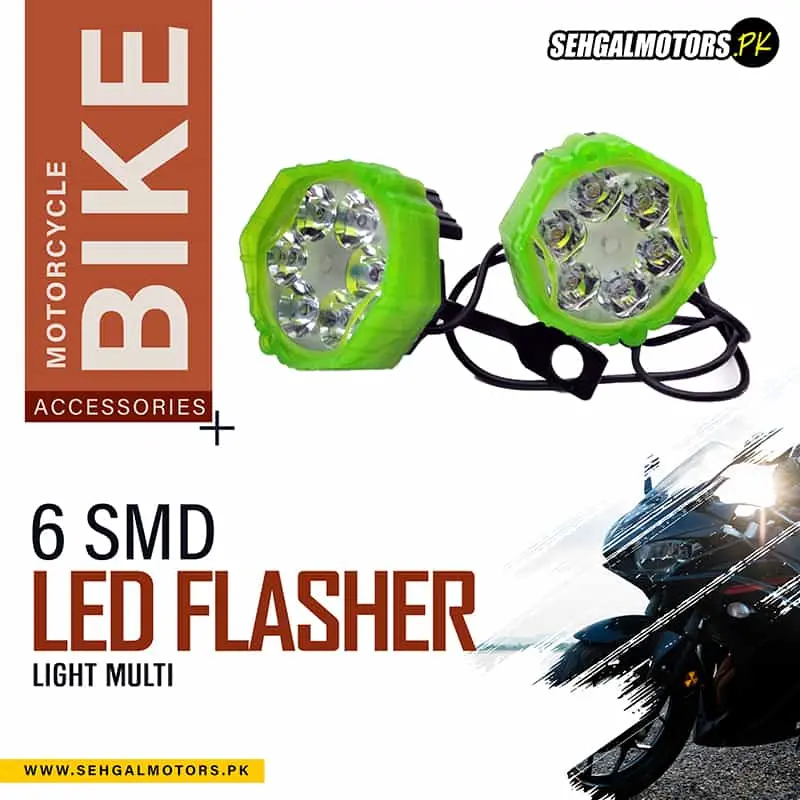 Bike 6 Smd Led Flasher Light Multi 1