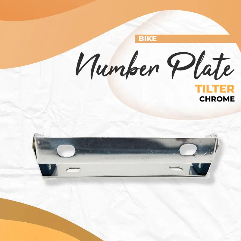 Bike Number Plate Tilter Chrome 1
