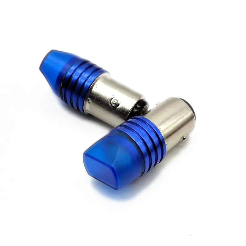 Bike Turn Signal Indicator Bulbs Pair Blue 2