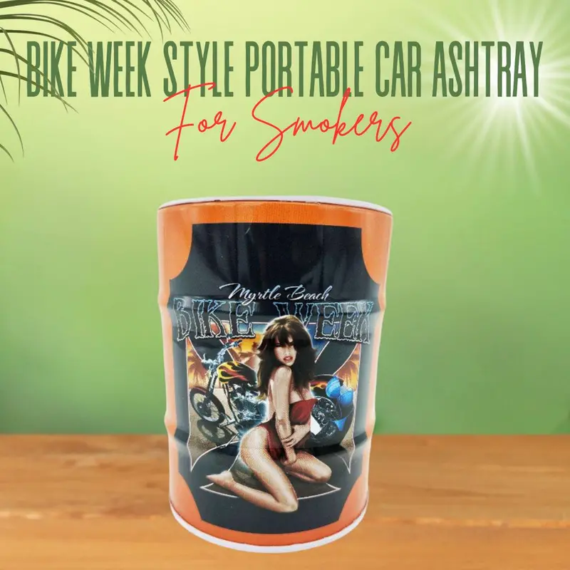 Bike Week Style Portable Car Ashtray For Smokers 1