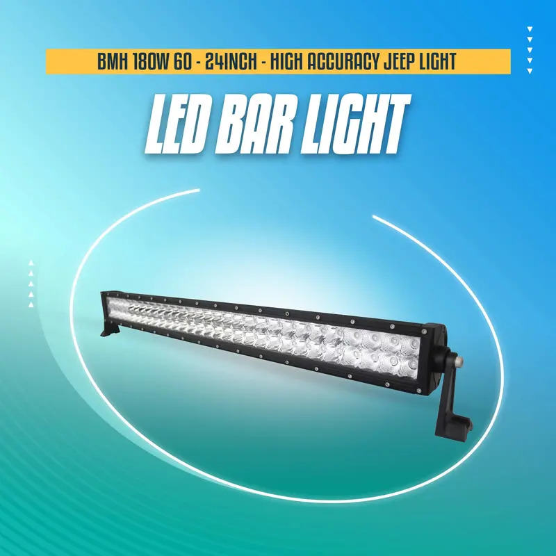 Bmh 180W 60 Led Bar Light - 24Inch 1
