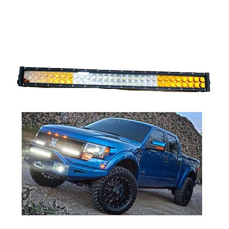 Bmh 180W 60 Led Bar Light - 32Inch Yellow/White 2