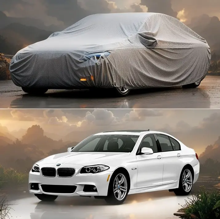 Bmw 5 Series Maximus Non Woven Car Top Cover 2010 - 2017 - - Scratchproof And Waterproof - Without Belt 1