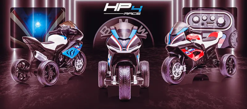 Bmw Hp4 12V Mini Motorbike Trike 2