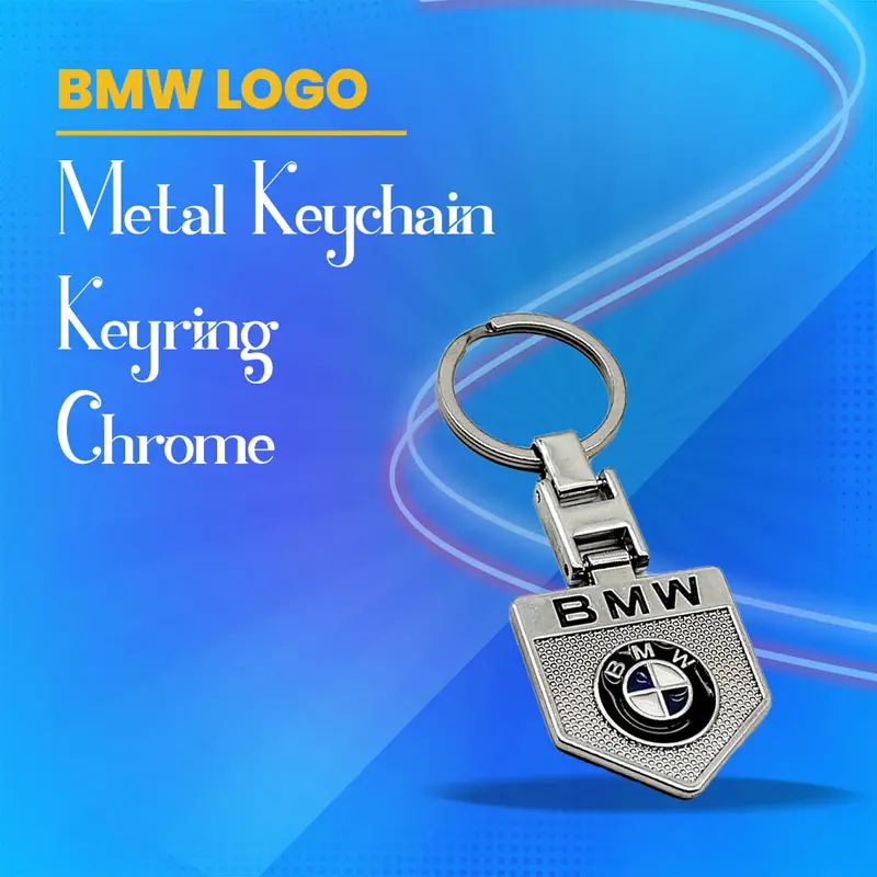 Bmw Metal Keychain Keyring - Chrome 1