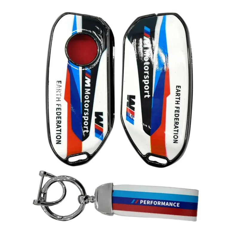 Bmw X-7 Motorsports Style Premium Zinc Key Cover (Bmw-C3a) 1