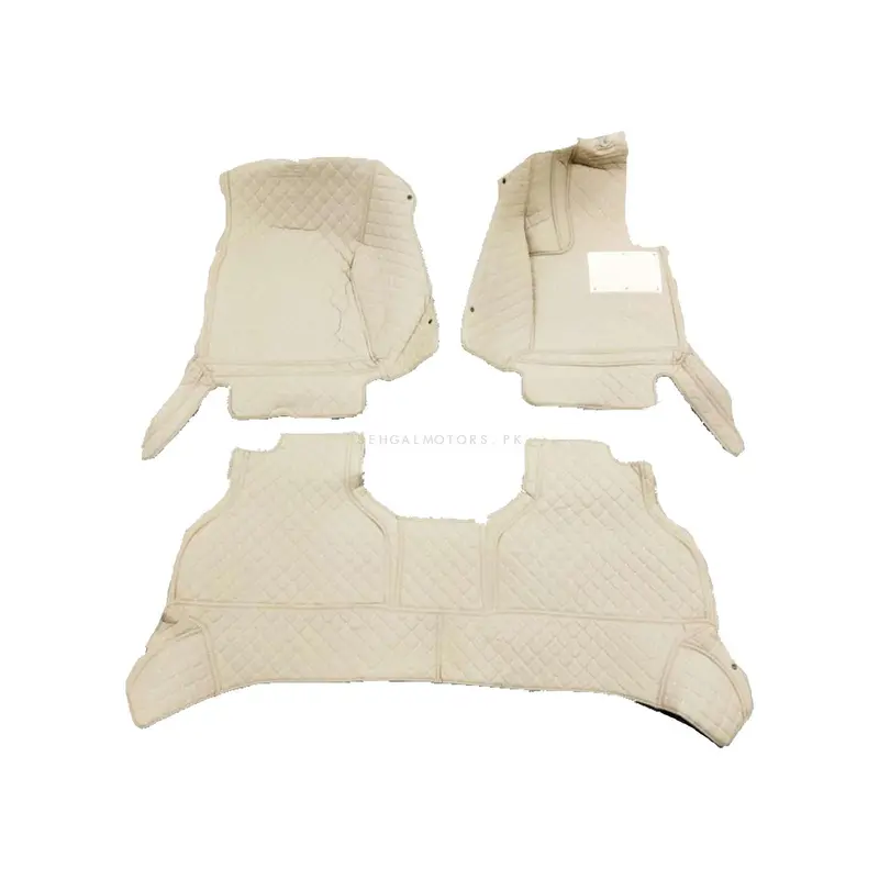 Bmw X5 7D Floor Mats - Beige 3 Pcs Set - Model 2013-2018 2