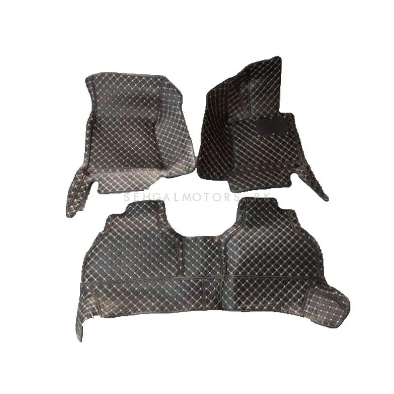 Bmw X5 7D Floor Mats - Black - 3 Pcs Set - Model 2013-2018 2