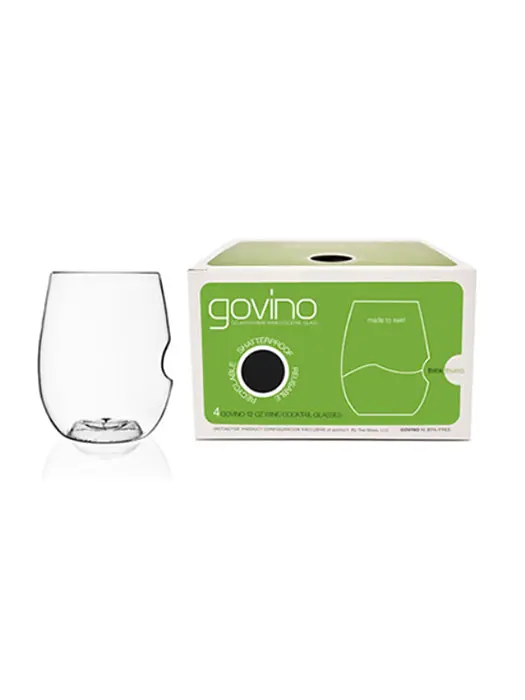 Boîte De 4 Verres À Vin Blanc En Polymère - Govino 1
