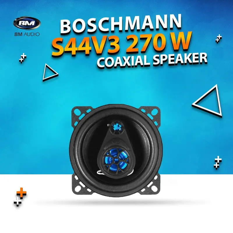 Boschmann Car Speaker - S44v3 270 Watt 4" Size - Universal Car Hifi Coaxial Speaker Vehicle 1
