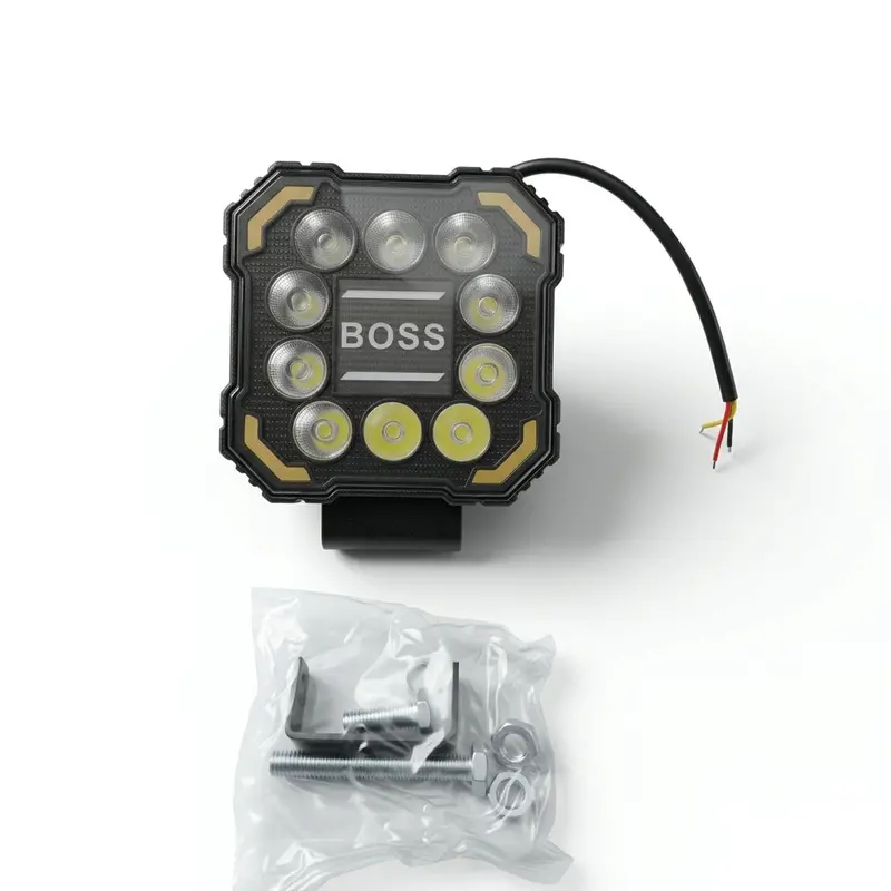 Boss 10 Led Smd Projector Style With Drl Fog Light For Bike 2