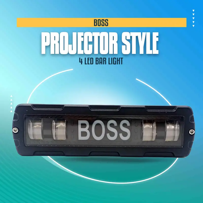 Boss Projector Style 4 Led Bar Light - 15.24 Cm 1