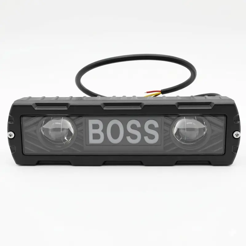Boss Slim 2 Led Smd Projector Style Fog Light With Drl For Bikes 6002 2