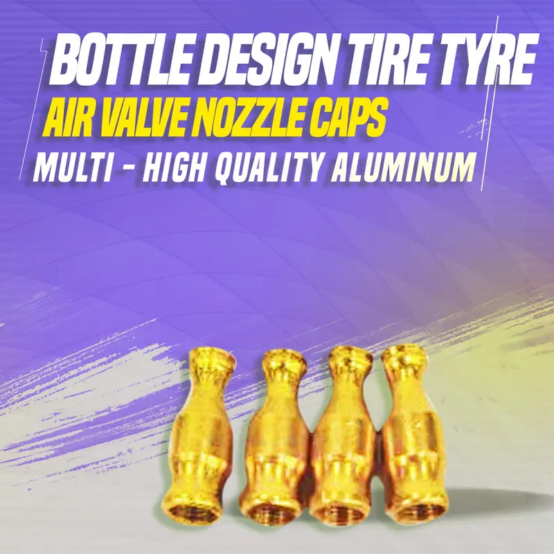 Bottle Design Tire Tyre Air Valve Nozzle Caps - Multi - High Quality Aluminum Tyre Valve Caps 1