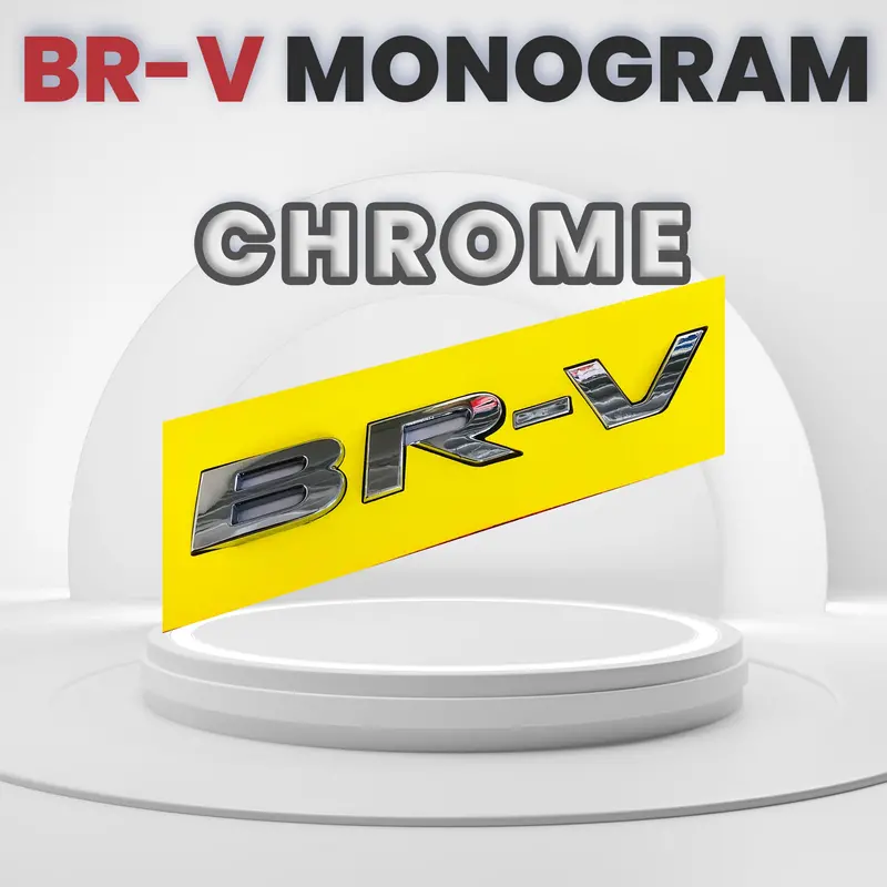 "Brv" Alphabet Monogram (Chrome) 1