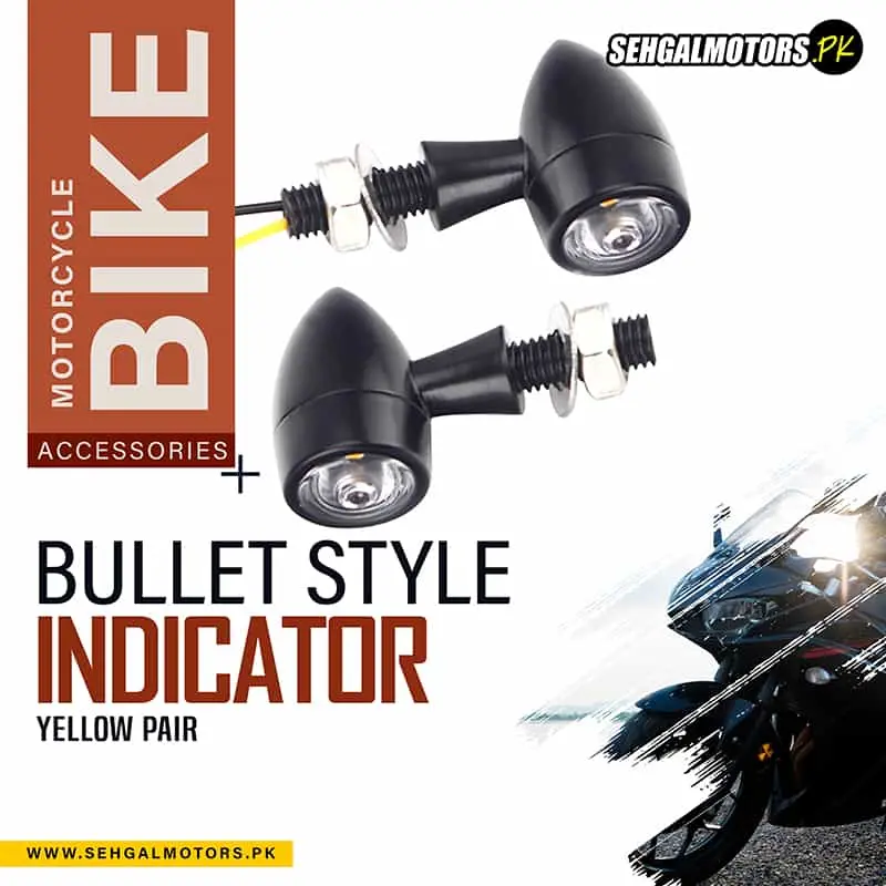 Bullet Style Indicator Yellow Pair 1