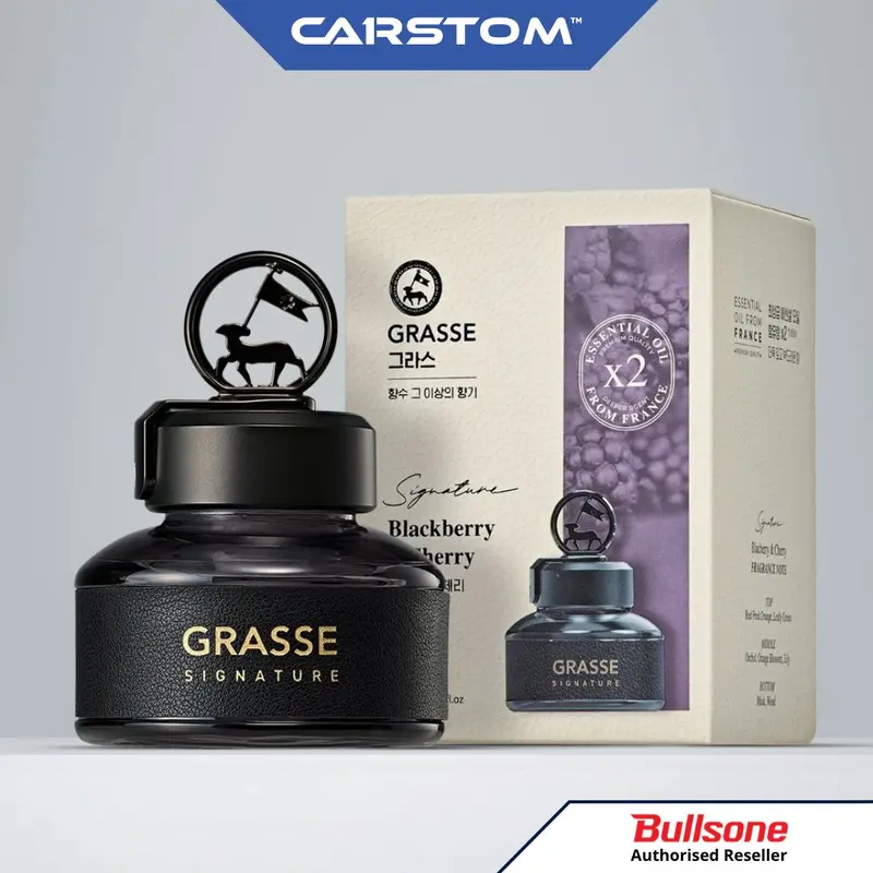 Bullsone Grasse Signature Essential Oils, Home & Car Air Diffuser Blackberry & Cherry 110Ml 1