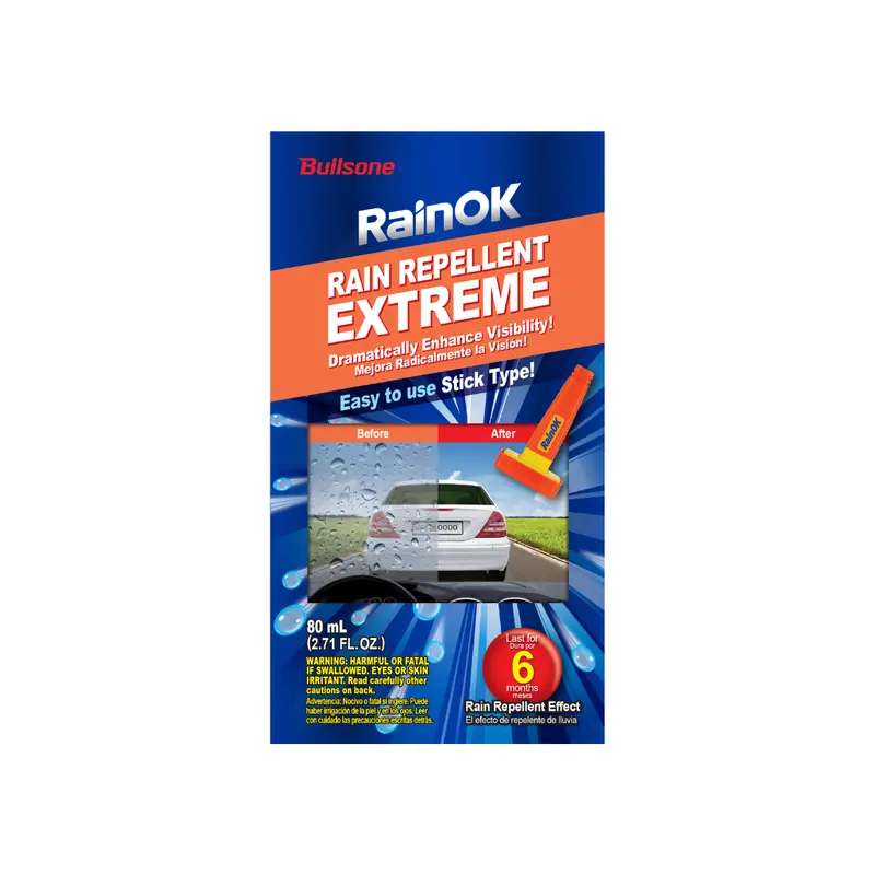 Bullsone Rain Repellant Rainok Speed Spray 380Ml - Rain Water Repellent Coating For Car Glass/Surface/Mirror/Windscreen 4