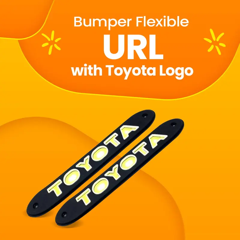 Bumper Flexible Drl With Toyota Logo - Led Smd Drl | Daytime Running Lights | Car Styling Led Day Light | 1