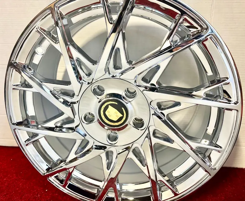 Burst Chrome 18" X 7.5" Wheels Set Of 4 5X115 Fits Most Cadillac 2